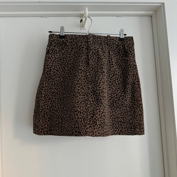 Skirt - French brand Karl Marc John - leopard velvet - size 1-2 EU or 6-8 US - Picture 1 of 7